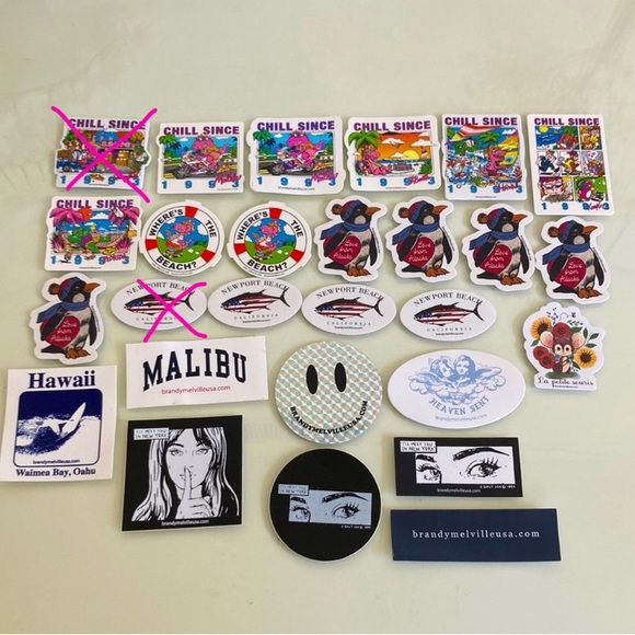 Rare Brandy Melville stickers!! - Picture 2 of 2
